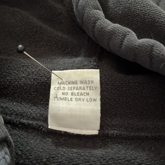 Coyote Ugly black zip front hoodie long sleeves extra large 100% cotton - Picture 5 of 9